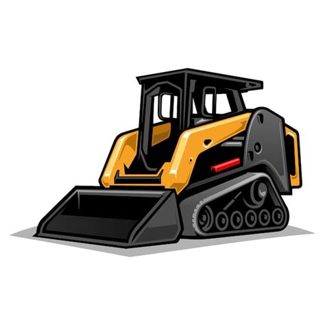 vector art of a skid steer loader|Skid Steer Loader Vector SVG Icon .